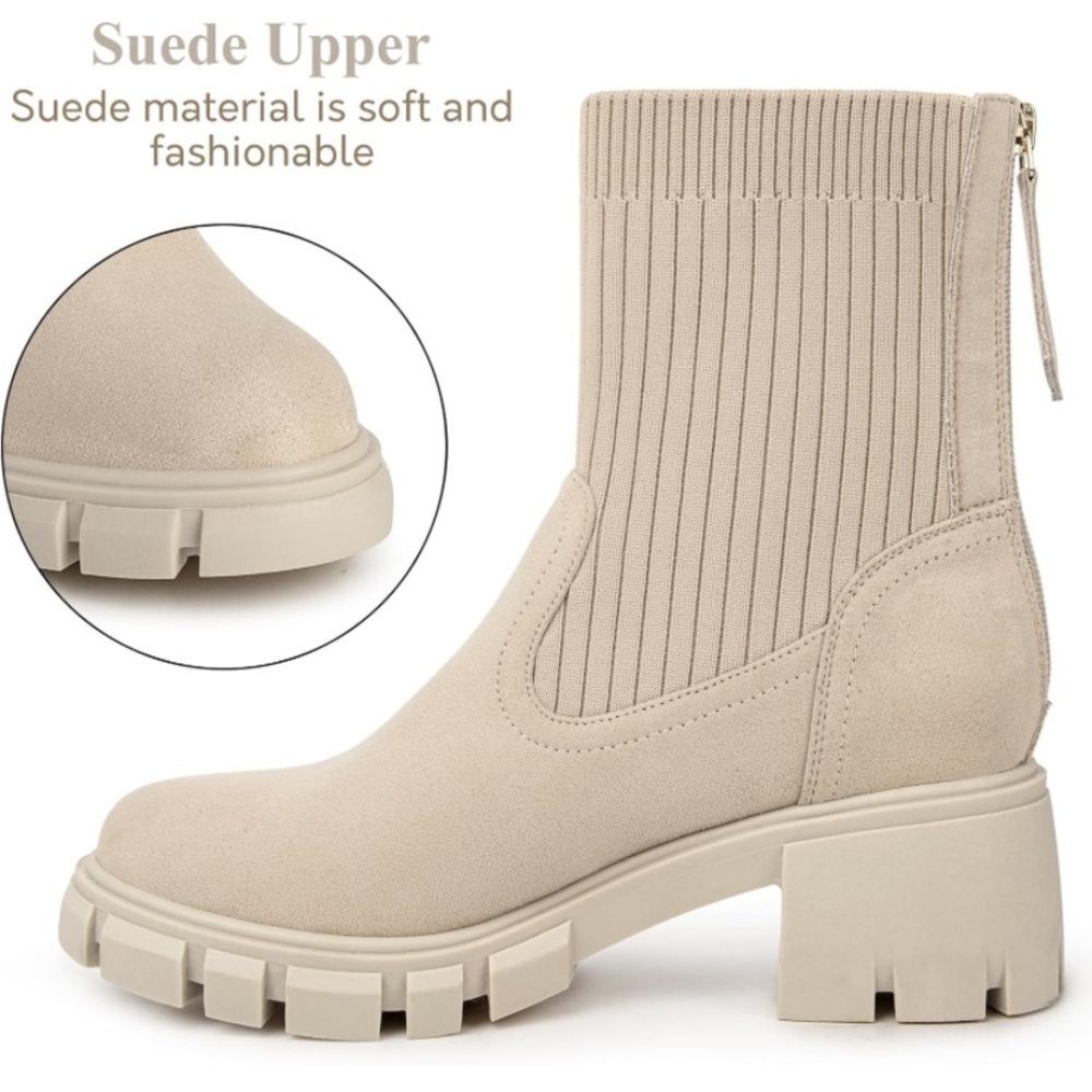 Boots with zipper